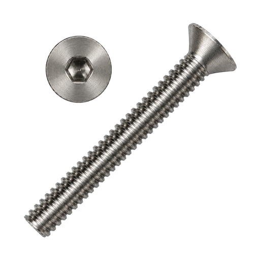 M3 x 6mm Countersunk Socket Screw – 304 Stainless Steel, Hex Socket, DIN 7991
