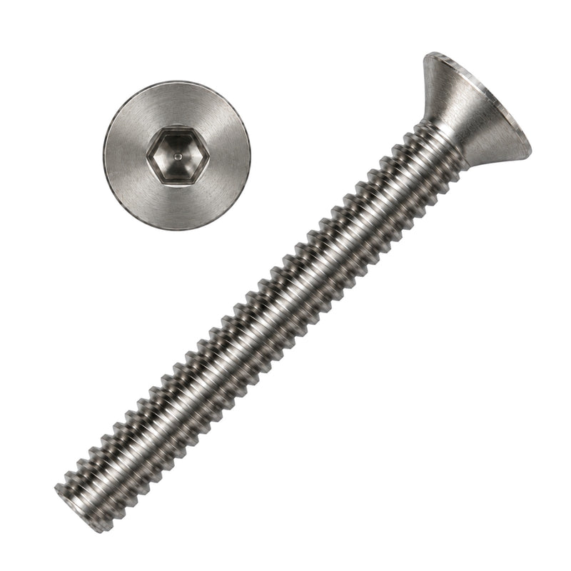 M4 x 30mm Countersunk Socket Screw – 304 Stainless Steel, Hex Socket, DIN 7991