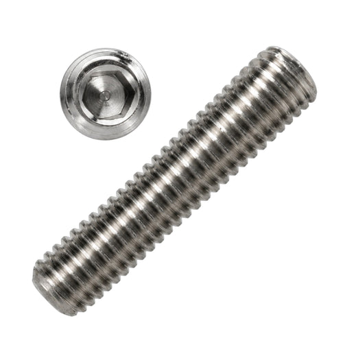 M3 x 3mm Grub Screw – 304 Stainless Steel, Hex Socket, Cup Point, DIN 916